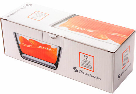 Соусник квадратный, 66 мм, КОМПЛЕКТ 6 штук, стекло, PASABAHCE "ТОКИО", фирменная коробка, 53682