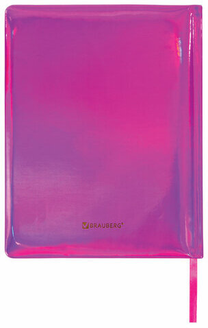 Дневник 1-11 класс 48 л., кожзам (твердая с поролоном), фольга, BRAUBERG HOLIDAY, "БАБОЧКА", 105985