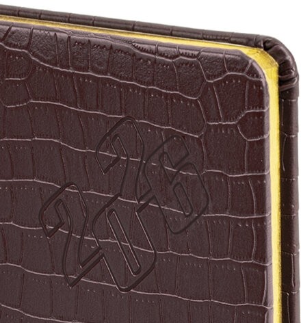 Еженедельник датированный 2026 А5 145х215 мм, BRAUBERG "Comodo", под кожу, темно-коричневый, 117166