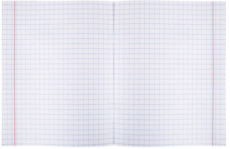 Тетрадь ЗЕЛЁНАЯ обложка 12 л., крупная клетка с полями, офсет, "ПЗБМ", 19957