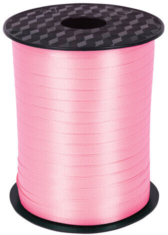 Лента упаковочная декоративная для шаров и подарков, 5 мм х 500 м, розовая, ЗОЛОТАЯ СКАЗКА, 591812