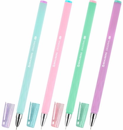 Ручка гелевая BRAUBERG ORIGINAL, ЧЕРНАЯ, игольчатый узел 0,5 мм, линия письма 0,35 м, 144244