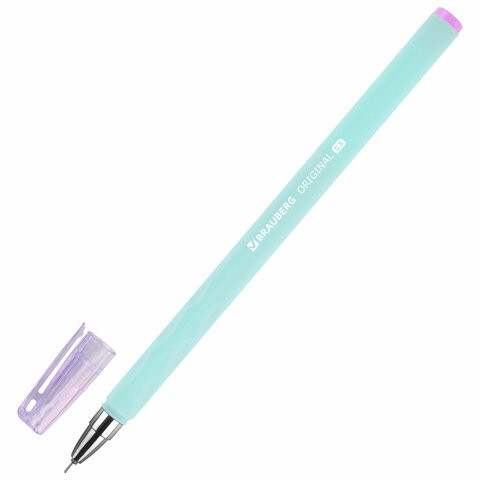 Ручка гелевая BRAUBERG ORIGINAL, ЧЕРНАЯ, игольчатый узел 0,5 мм, линия письма 0,35 м, 144244