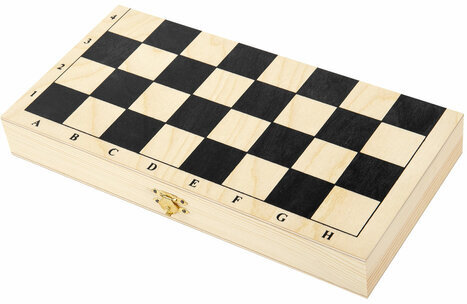 Шахматы классические обиходные, деревянные, лакированные, доска 29х29 см, ЗОЛОТАЯ СКАЗКА, 664669