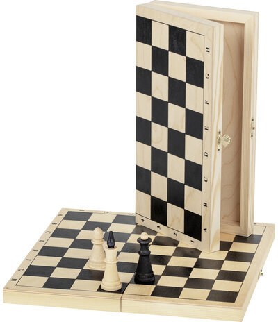 Шахматы классические обиходные, деревянные, лакированные, доска 29х29 см, ЗОЛОТАЯ СКАЗКА, 664669