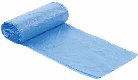 Мешки для мусора 30 л синие в рулоне 30 шт. прочные, ПНД 10 мкм, 50х60 см, LAIMA, 601378