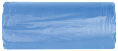 Мешки для мусора 30 л синие в рулоне 30 шт. прочные, ПНД 10 мкм, 50х60 см, LAIMA, 601378