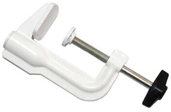 Настольная лампа светильник Гермес на струбцине, СВЕТОДИОДНАЯ, 8 Вт, белый