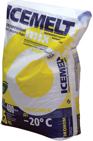 Реагент антигололедный 25 кг, ICEMELT Mix, до -20С, хлористый натрий, мешок