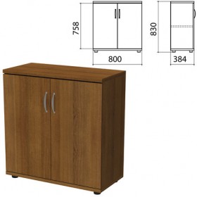 Шкаф закрытый &quot;Этюд&quot;, 768х370х842 мм, орех (КОМПЛЕКТ)