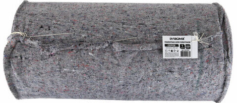 Полотно ХПП холстопрошивное ПЛОТНОЕ серое, 0,75х50м, 240(±10)г/м2, шаг 2,5мм, LAIMA Премиум, 603587