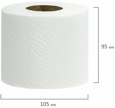 Бумага туалетная 3-х слойная, 24 рулона (24х16,5 м), LAIMA Deluxe, 100% целлюлоза, 115397