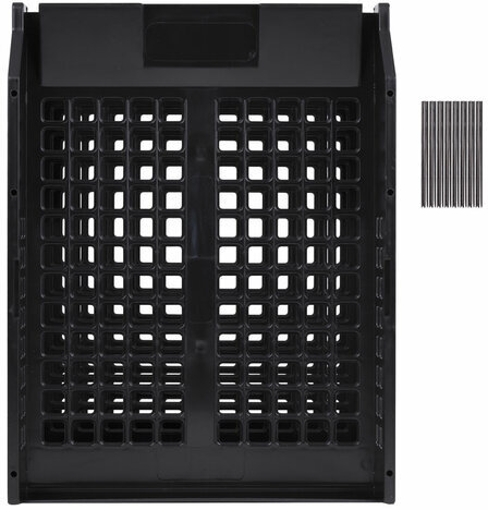 Лотки горизонтальные для бумаг, КОМПЛЕКТ 3 шт., 334х255х271 мм, черный, BRAUBERG GRAND OFFICE, 238109, ЛТ112