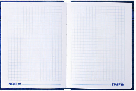 Блокнот МАЛЫЙ ФОРМАТ 110х147 мм А6, 80 л., твердый переплет, ламинированная обложка, клетка, STAFF, "Джинса", 120952