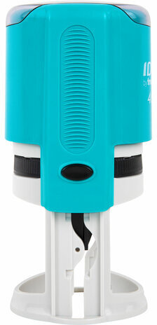 Оснастка для печатей оттиск D=42 мм, синий, TRODAT IDEAL 46042, корпус БИРЮЗОВЫЙ, крышка, подушка,198959