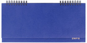 Планинг настольный недатированный (285х112 мм) STAFF, бумвинил, 64 л., темно-синий, 127057