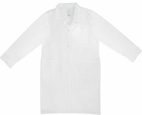 Халат рабочий женский белый, бязь, размер 44-46, рост 170-176, плотность ткани 142 г/м2, 610711