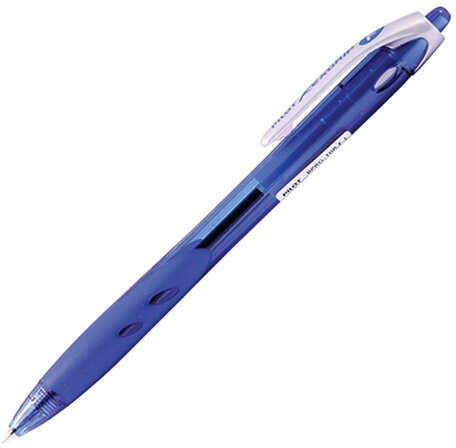 Ручка шариковая масляная автоматическая PILOT "Rex Grip", СИНЯЯ, узел 0,7 мм, линия письма 0,32 мм, BPRG-10R-F