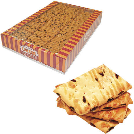 Печенье СЕМЕЙКА ОЗБИ, затяжное с изюмом, яблоком и корицей, 1,8 кг, весовое, гофрокороб, 1025