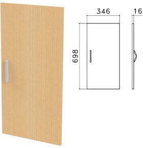 Дверь ЛДСП низкая &quot;Канц&quot;, 346х16х698 мм, цвет бук невский, ДК32.10