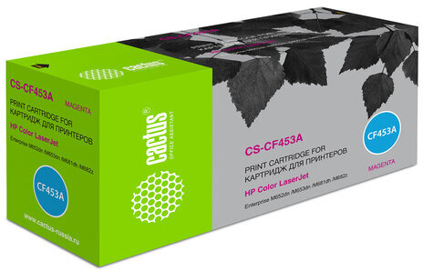 Картридж лазерный CACTUS (CS-CF453A) для HP Color LJ M652dn/M653dn/M681dh, пурпурный, ресурс 10500 стр.