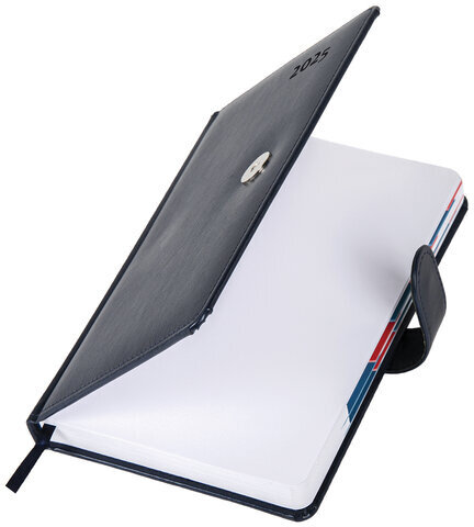 Ежедневник датированный 2025 А5 148х218 мм GALANT "Ritter", под кожу, темно-синий, 115717