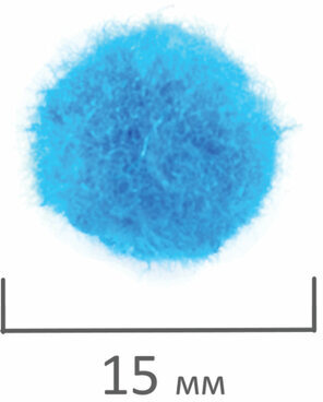 Помпоны для творчества, 5 цветов, 15 мм, 50 шт., ОСТРОВ СОКРОВИЩ, 661426