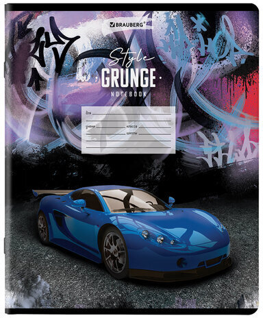 Тетради 18 л. КОМПЛЕКТ 10 шт. BRAUBERG, клетка, обложка картон, DRIVE, 106669