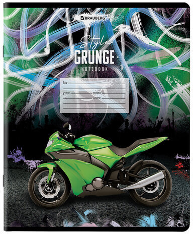 Тетради 18 л. КОМПЛЕКТ 10 шт. BRAUBERG, клетка, обложка картон, DRIVE, 106669