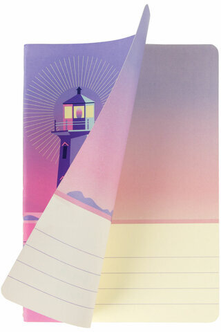 Тетради 40 л. в линию обложка SoftTouch, НАБОР 3 шт., бежевая бумага 70 г/м2, сшивка, А5 (147х210 мм), ПУТЕШЕСТВИЕ, BRAUBERG, 403799