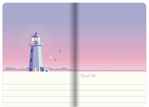 Тетради 40 л. в линию обложка SoftTouch, НАБОР 3 шт., бежевая бумага 70 г/м2, сшивка, А5 (147х210 мм), ПУТЕШЕСТВИЕ, BRAUBERG, 403799