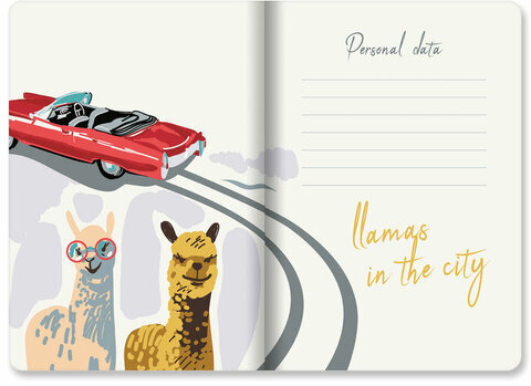 Тетради 40 л. в линию обложка SoftTouch, НАБОР 3 шт., бежевая бумага 70 г/м2, сшивка, А5 (147х210 мм), ПУТЕШЕСТВИЕ, BRAUBERG, 403799