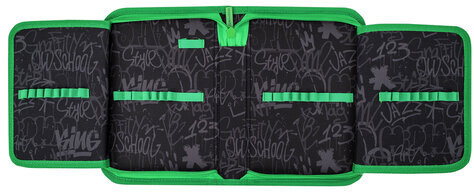 Пенал BRAUBERG, 1 отделение, 2 откидные планки, полиэстер, 21х14 см, "Game time", 272321