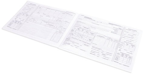 Бланк, офсет, "Путевой лист автобуса не общего пользования", А4 (198х275 мм), СПАЙКА 100 шт., STAFF, 130272