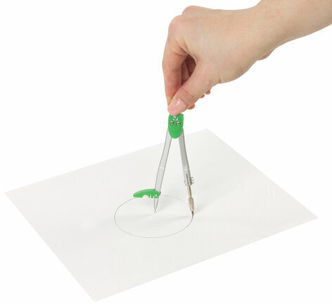 Готовальня BRAUBERG "Klasse", 2 предмета: циркуль 125 мм + колпачок, грифель, пенал с подвесом, 210320