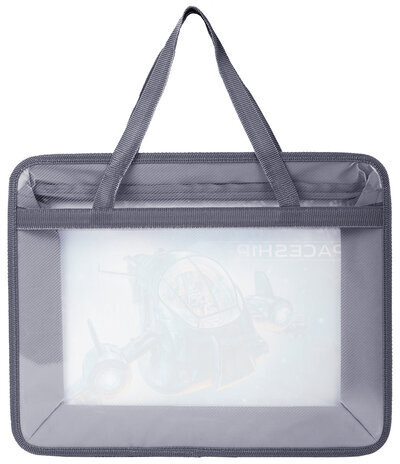 Папка на молнии с ручками BRAUBERG А4, 1 отделение, пластик, 80 мм, "Space trip", 270871