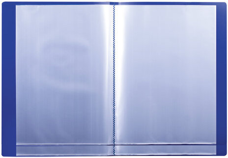 Папка 30 вкладышей BRAUBERG стандарт, синяя, 0,6 мм, 221599