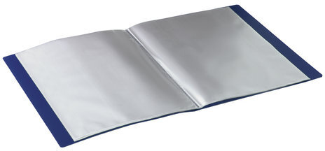 Папка 30 вкладышей BRAUBERG стандарт, синяя, 0,6 мм, 221599