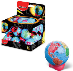 Точилка MAPED (Франция) "Globe", металлический контейнер, в форме глобуса, 051111