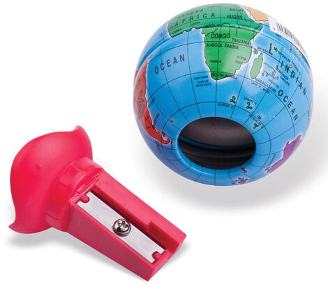 Точилка MAPED (Франция) "Globe", металлический контейнер, в форме глобуса, 051111