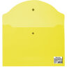 Папка-конверт с кнопкой МАЛОГО ФОРМАТА (240х190 мм), А5, прозрачная, желтая, 0,18 мм, BRAUBERG, 224028