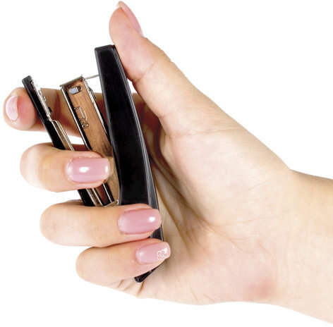 Степлер №10 STAFF "Basic", до 10 листов, с антистеплером, черный, 224625