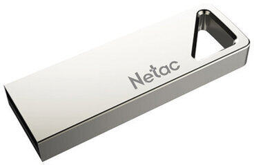 Флеш-диск 64 GB NETAC U326, USB 2.0, металлический корпус, серебристый, NT03U326N-064G-20PN