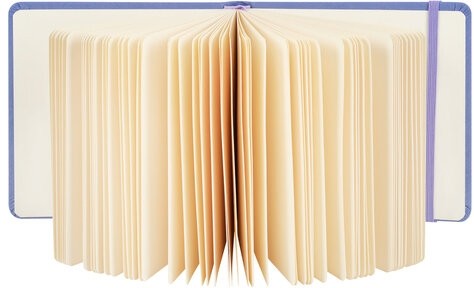 Скетчбук, слоновая кость 140 г/м2 200х200 мм, 80 л., КОЖЗАМ, резинка, BRAUBERG ART CLASSIC, пастель сиреневый, 116881