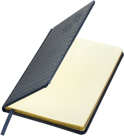 Еженедельник датированный 2026 А5 145х215 мм, BRAUBERG "Comodo", под кожу, темно-синий, 117167