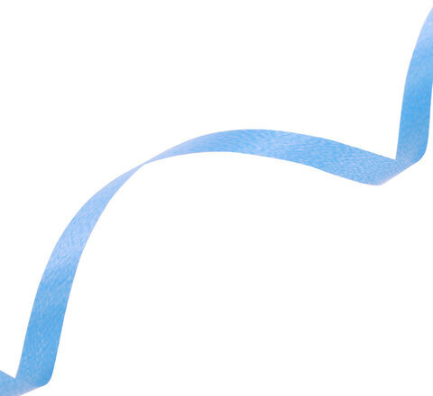 Лента упаковочная декоративная для шаров и подарков, 5 мм х 500 м, голубая, ЗОЛОТАЯ СКАЗКА, 591813