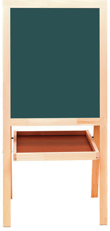 Доска-мольберт двусторонняя для мела и магнитно-маркерная 545х650 мм, зеленая/белая, РОССИЯ, BRAUBERG, 235519