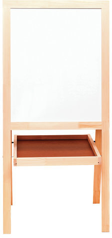 Доска-мольберт двусторонняя для мела и магнитно-маркерная 545х650 мм, зеленая/белая, РОССИЯ, BRAUBERG, 235519