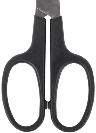 Ножницы BRAUBERG "Standard" 180 мм, черные, классической формы, 2-х сторонняя заточка, 237096