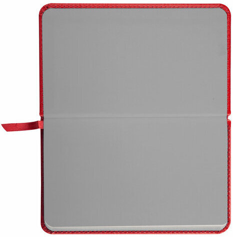 Еженедельник датированный 2023 МАЛЫЙ ФОРМАТ 95х155 мм А6, BRAUBERG "Rainbow", под кожу, красный, 113968